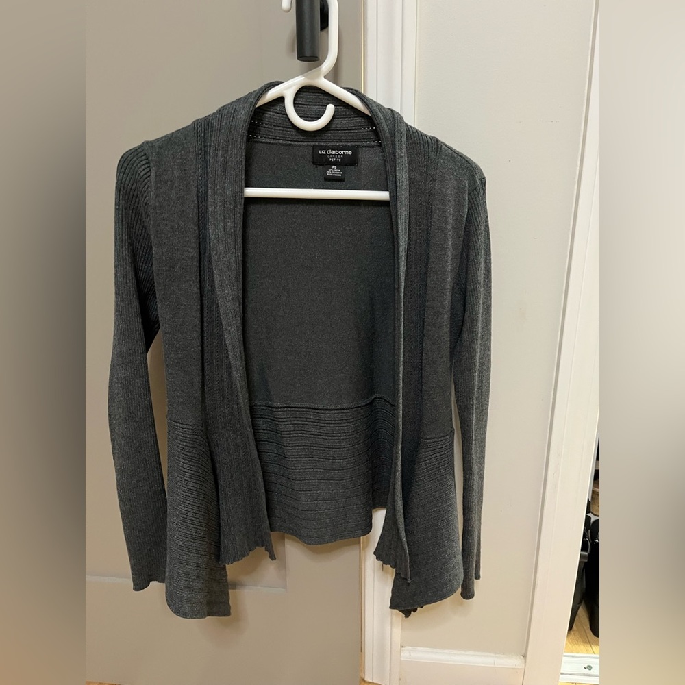 Liz Claiborne Gray Cardigan